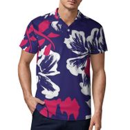 AILLOSA GFY30 3D Baskılı Desen Kısa kollu Polo Yaka Erkek T-shirt