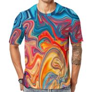 AILLOSA GFY42 Baskılı Desenli Kısa Kollu Unisex T-shirt