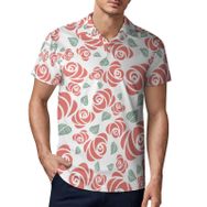 AILLOSA GFY43 3D Baskılı Desen Kısa kollu Polo Yaka Erkek T-shirt