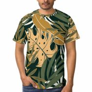 AILLOSA H-91 3D Baskılı Desenli Kısa Kollu Erkek T-shirt