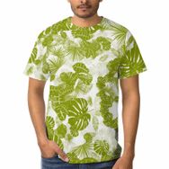 AILLOSA H-95 3D Baskılı Desenli Kısa Kollu Erkek T-shirt