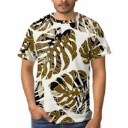 AILLOSA H-96 3D Baskılı Desenli Kısa Kollu Erkek T-shirt