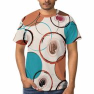 AILLOSA H-98 3D Baskılı Desenli Kısa Kollu Erkek T-shirt