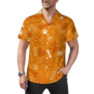 AILLOSA Hawaii Çiçek Baskılı 3D Desen Kısa Kollu YH-166 Erkek Gömlek