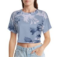 AILLOSA Racerback Bisiklet Yaka Kısa Kol YH-285 Kadın T-shirt