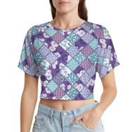 AILLOSA Racerback Bisiklet Yaka Kısa Kol YH-552 Kadın T-shirt
