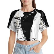 AILLOSA Racerback Tank Top TH-440 Kısa Kollu Yuvarlak Yaka Kadın T-shirt