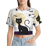 AILLOSA Racerback Tank Top TH-444 Kısa Kollu Yuvarlak Yaka Kadın T-shirt