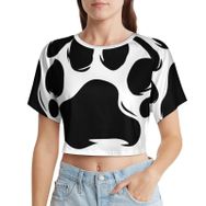 AILLOSA Racerback Tank Top Yuvarlak Yaka Kısa Kol CGF-05 Kadın T-shirt