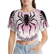 AILLOSA Racerback Tank Top Yuvarlak Yaka Kısa Kol CGF-06 Kadın T-shirt