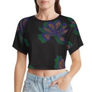 AILLOSA Racerback Tank Top Yuvarlak Yaka Kısa Kol GFY-05 Kadın T-shirt