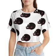 AILLOSA Racerback Tank Top Yuvarlak Yaka Kısa Kol GFY-07 Kadın T-shirt
