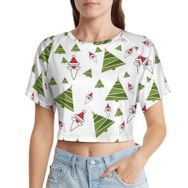 AILLOSA Racerback Tank Top Yuvarlak Yaka Kısa Kol GFY-21 Kadın T-shirt