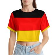 AILLOSA Racerback Tank Top Yuvarlak Yaka Kısa Kol GFY-31 Kadın T-shirt