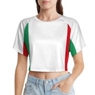 AILLOSA Racerback Tank Top Yuvarlak Yaka Kısa Kol GFY-32 Kadın T-shirt