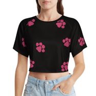 AILLOSA Racerback Tank Top Yuvarlak Yaka Kısa Kol GFY-36 Kadın T-shirt