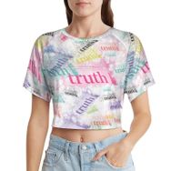 AILLOSA Racerback Tank Top Yuvarlak Yaka Kısa Kol GFY-39 Kadın T-shirt