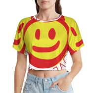 AILLOSA Racerback Tank Top Yuvarlak Yaka Kısa Kol TH-110 Kadın T-shirt
