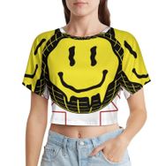 AILLOSA Racerback Tank Top Yuvarlak Yaka Kısa Kol TH-118 Kadın T-shirt