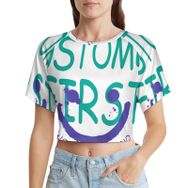 AILLOSA Racerback Tank Top Yuvarlak Yaka Kısa Kol TH-119 Kadın T-shirt