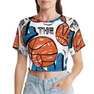 AILLOSA Racerback Tank Top Yuvarlak Yaka Kısa Kol TH-131 Kadın T-shirt