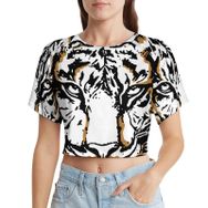 AILLOSA Racerback Tank Top Yuvarlak Yaka Kısa Kol TH-142 Kadın T-shirt
