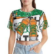 AILLOSA Racerback Tank Top Yuvarlak Yaka Kısa Kol TH-163 Kadın T-shirt