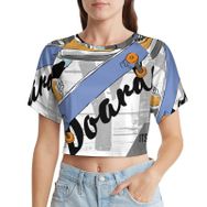 AILLOSA Racerback Tank Top Yuvarlak Yaka Kısa Kol TH-165 Kadın T-shirt