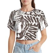 AILLOSA Racerback Tank Top Yuvarlak Yaka Kısa Kol TH-182 Kadın T-shirt
