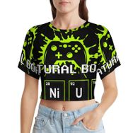 AILLOSA Racerback Tank Top Yuvarlak Yaka Kısa Kol TH-183 Kadın T-shirt