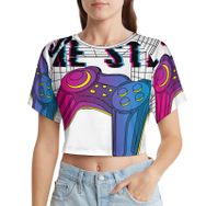 AILLOSA Racerback Tank Top Yuvarlak Yaka Kısa Kol TH-187 Kadın T-shirt