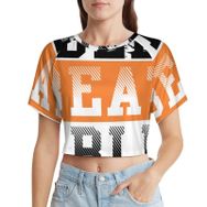 AILLOSA Racerback Tank Top Yuvarlak Yaka Kısa Kol TH-189 Kadın T-shirt