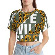 AILLOSA Racerback Tank Top Yuvarlak Yaka Kısa Kol TH-202 Kadın T-shirt
