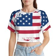 AILLOSA Racerback Tank Top Yuvarlak Yaka Kısa Kol TH-280 Kadın T-shirt