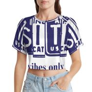 AILLOSA Racerback Tank Top Yuvarlak Yaka Kısa Kol TH-288 Kadın T-shirt