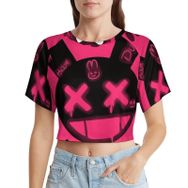 AILLOSA Racerback Tank Top Yuvarlak Yaka Kısa Kol TH-29 Kadın T-shirt