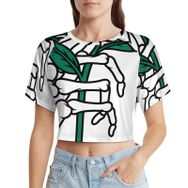 AILLOSA Racerback Tank Top Yuvarlak Yaka Kısa Kol TH-291 Kadın T-shirt