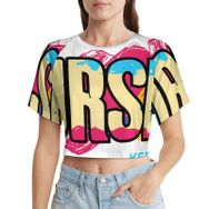 AILLOSA Racerback Tank Top Yuvarlak Yaka Kısa Kol TH-293 Kadın T-shirt