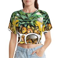AILLOSA Racerback Tank Top Yuvarlak Yaka Kısa Kol TH-304 Kadın T-shirt
