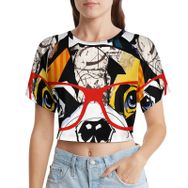 AILLOSA Racerback Tank Top Yuvarlak Yaka Kısa Kol TH-305 Kadın T-shirt