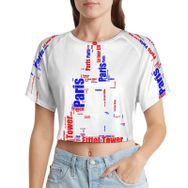AILLOSA Racerback Tank Top Yuvarlak Yaka Kısa Kol TH-306 Kadın T-shirt