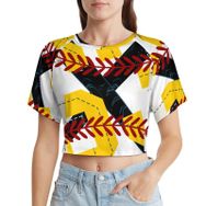 AILLOSA Racerback Tank Top Yuvarlak Yaka Kısa Kol TH-318 Kadın T-shirt