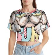 AILLOSA Racerback Tank Top Yuvarlak Yaka Kısa Kol TH-333 Kadın T-shirt