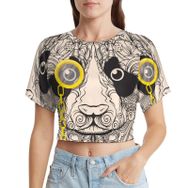 AILLOSA Racerback Tank Top Yuvarlak Yaka Kısa Kol TH-371 Kadın T-shirt