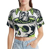AILLOSA Racerback Tank Top Yuvarlak Yaka Kısa Kol TH-380 Kadın T-shirt