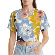AILLOSA Racerback Tank Top Yuvarlak Yaka Kısa Kol TH-391 Kadın T-shirt