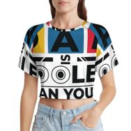 AILLOSA Racerback Tank Top Yuvarlak Yaka Kısa Kol TH-393 Kadın T-shirt