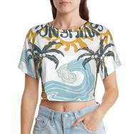 AILLOSA Racerback Tank Top Yuvarlak Yaka Kısa Kol TH-410 Kadın T-shirt