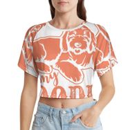 AILLOSA Racerback Tank Top Yuvarlak Yaka Kısa Kol TH-424 Kadın T-shirt