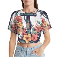 AILLOSA Racerback Tank Top Yuvarlak Yaka Kısa Kol TH-433 Kadın T-shirt